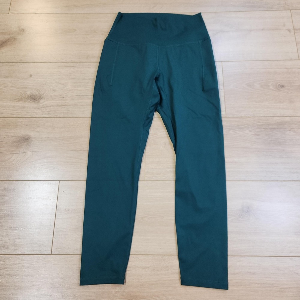 Born Primitive Leggings Womens Large Green High Rise Ankle Pockets Yoga Gym